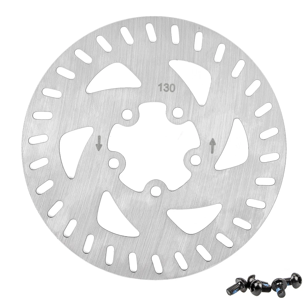 

130mm 5 Holes Brake Disc Rotor W/Screws For Electric Scooter X Iao*Mi 4 Pro E-scooters Stainless Steel Disc Rotor Repalcement