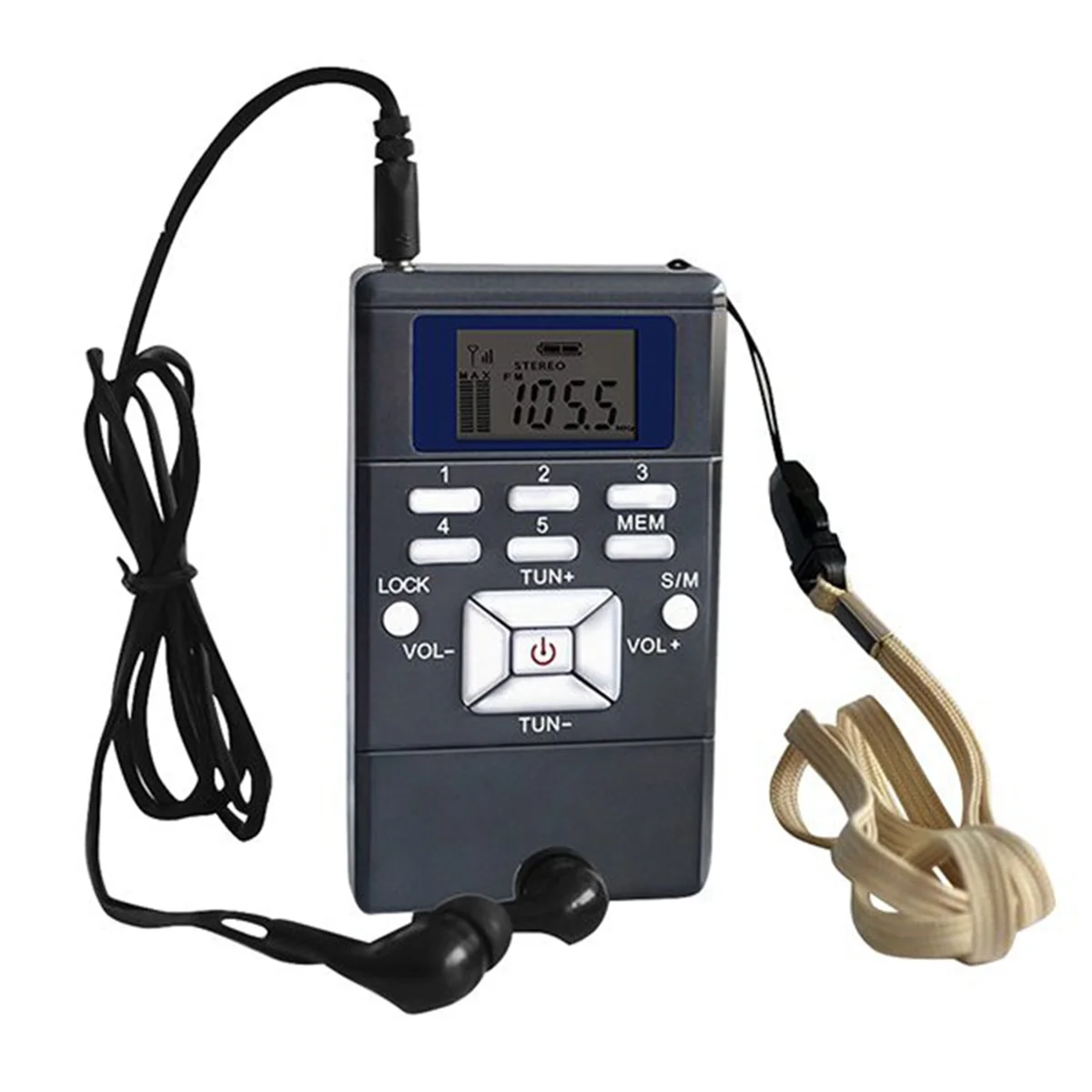 Цифровой Fm-радио мини-динамик портативный приемник дисплей светодиодный