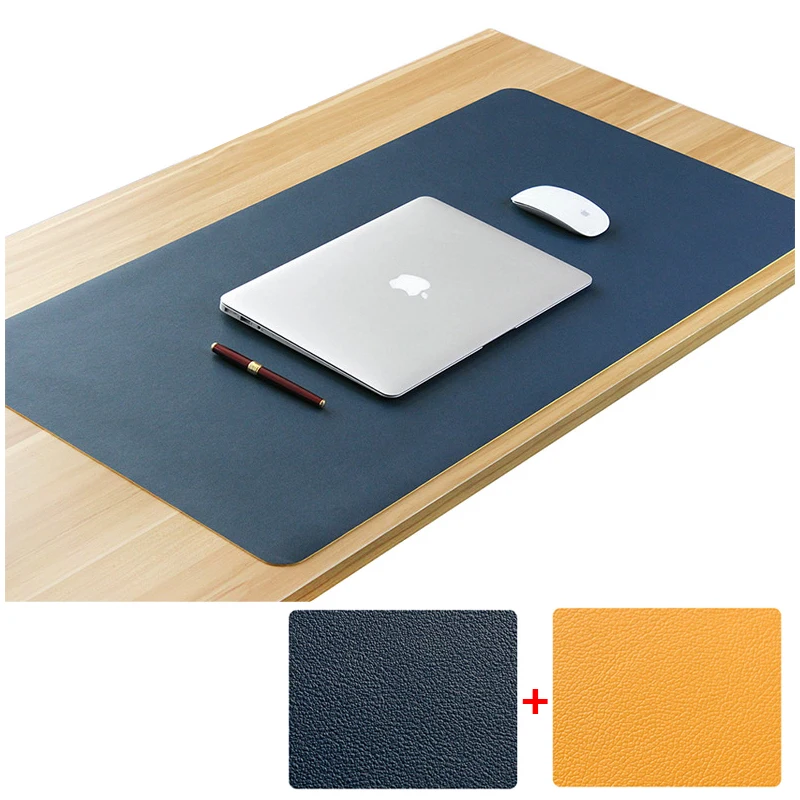 double side mouse pads pu leather mousepad xxl carpet mouse mat anti dirty mouse pad office computer laptop desk pad large hot free global shipping