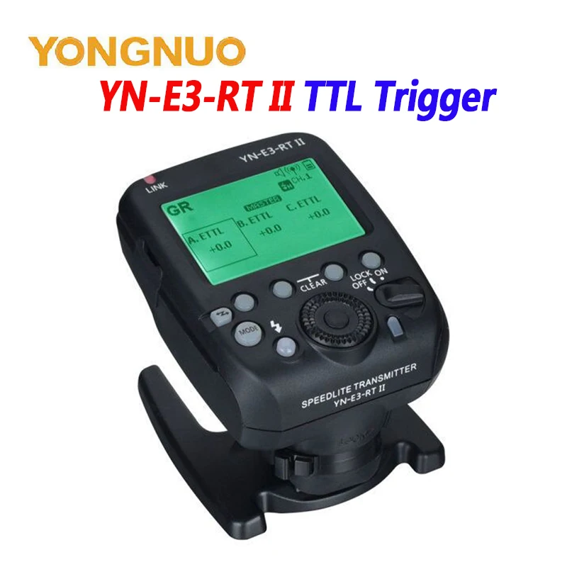 

YONGNUO YN-E3-RT II Вспышка TTL радиопередатчик Speedlite как фотовспышка для Canon 600EX-RT YONGNUO ST-E3-RT