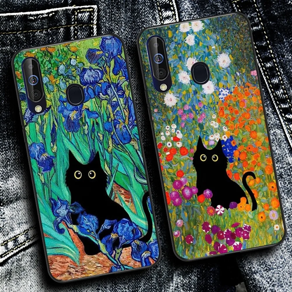 

Claude Monet Van Gogh Funny Cat Art Phone Case For Samsung A 10 11 12 13 20 21 22 30 31 32 40 51 52 53 70 71 72 73 91 13 shell