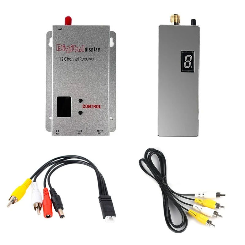 FPV 1 2G 3G 6 W VTX передатчик + 12CH приемник VRX комплект Замена 8CH 0 Mw/25Mw/800Mw/1600Mw для дрона с