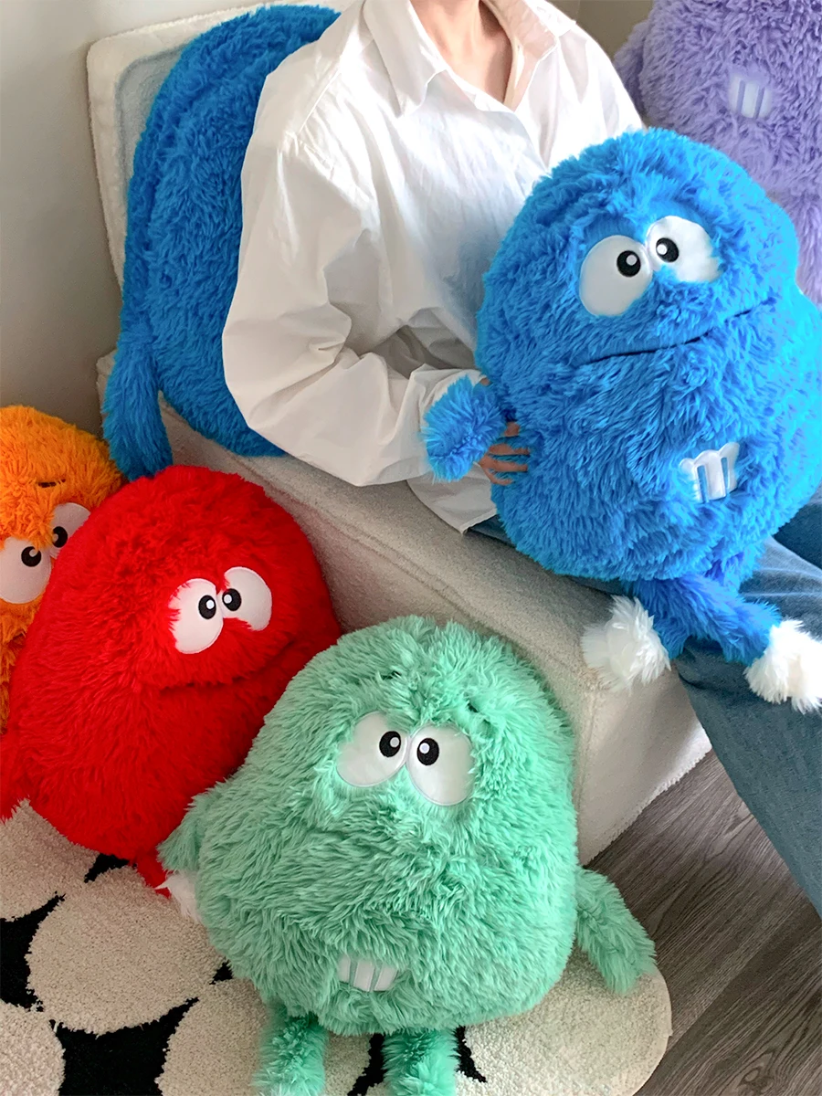 Шоколадные бобы M &amp забавная креативная Подушка кукла для сна на кровати