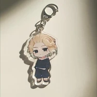 anime tokyo avengers acrylic keychain figures manjiro ken takemichi hinata for men women cosplay key chain accessories gift