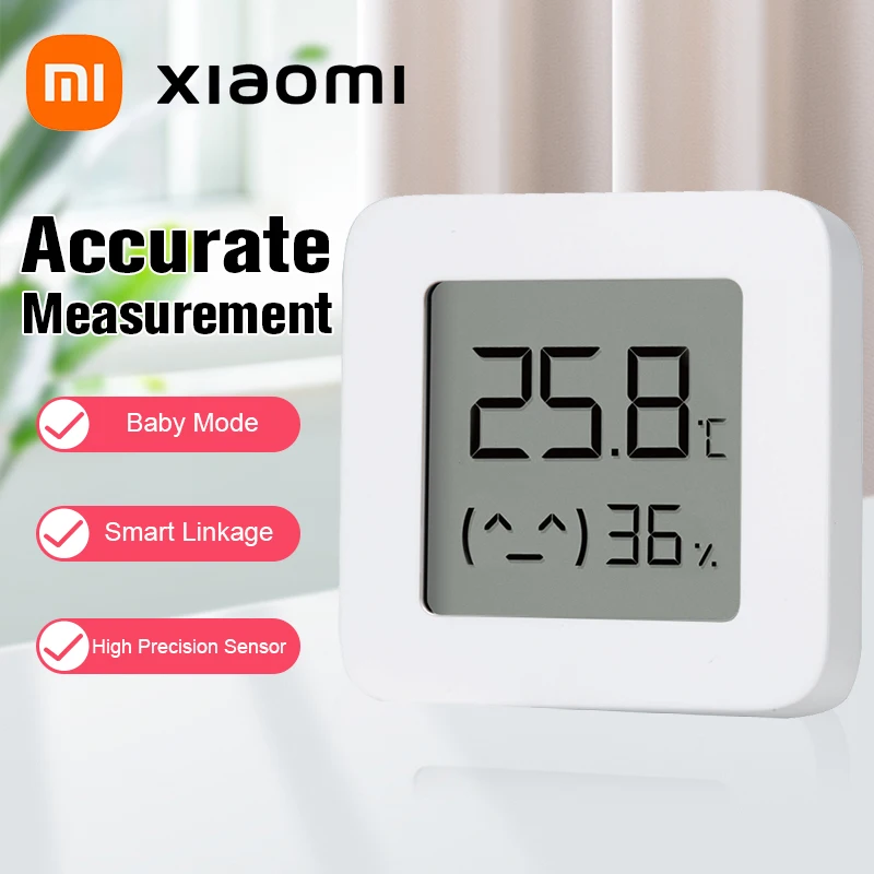 Цифровой термометр Xiaomi 2 Mijia, умный прибор для измерения ...