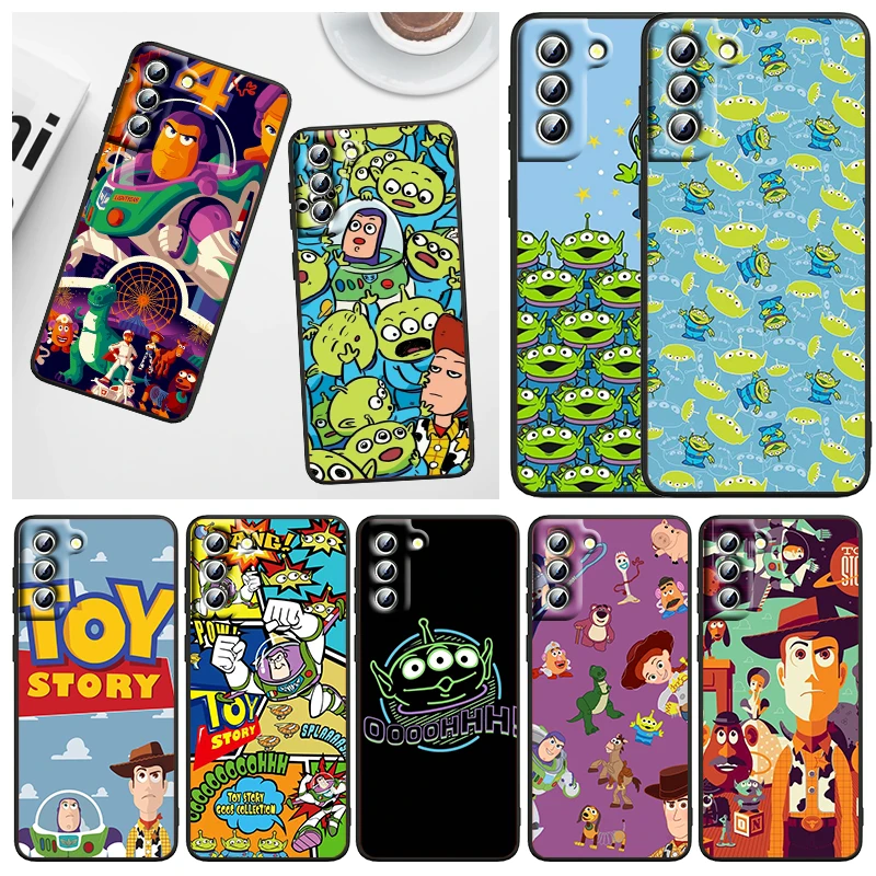 

Toy Story Animation Phone Case For Samsung Galaxy S23 S22 S21 S20 FE S10 S10E S9 Plus Ultra Pro Lite 5G Black FUnda