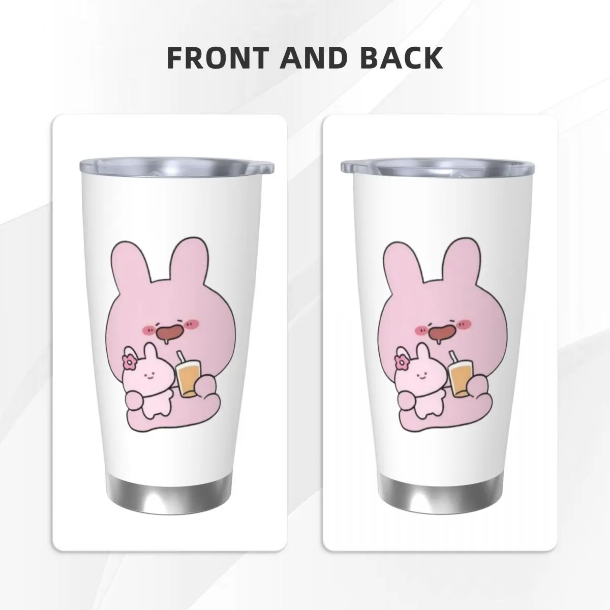 Asamimichaan милая Asamimi 20 унций автомобильная кружка из нержавеющей стали соломенная