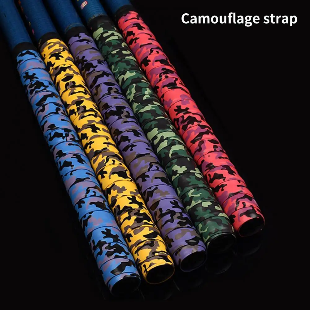 

1.5m Widely Used Rod Handle Tape Camouflage Sweat Absorbing Personalized Appearance Grip Winding Strap for Fishing Pole