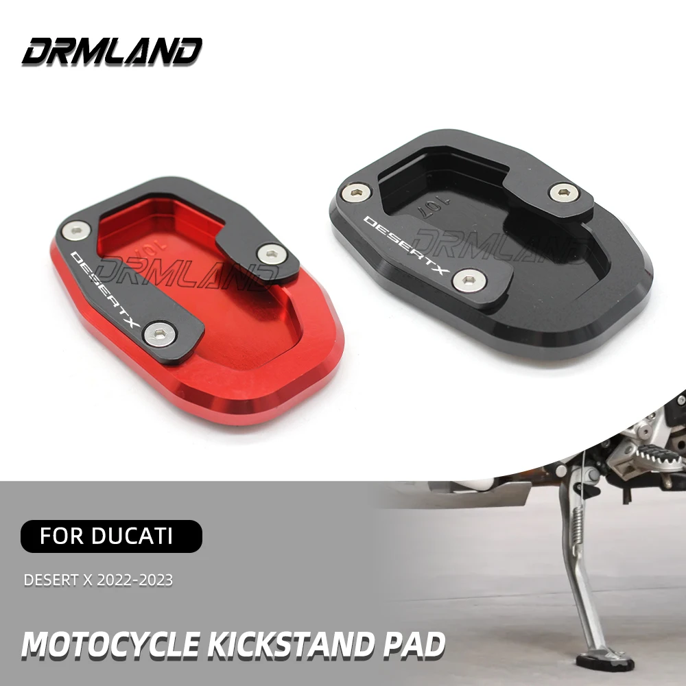 

For Ducati DesertX Desert X 2022 2023 Motorcycle Kickstand Pad Side Stand Enlarger Extension Enlarge Support Plate Accessories