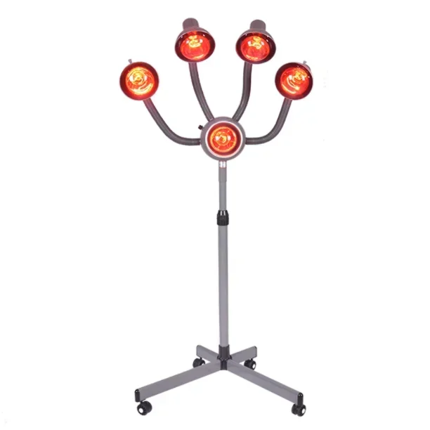 Syntetyczny grzejnik fryzjerski na podczerwień z pięcioma głowicami maszyna grzewcza suszarka do włosów pielęgnacja trwałej ondulacji zimnej