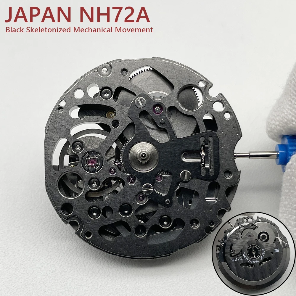 Автоматические часы с механическим механизмом NH72 24 Драгоценности