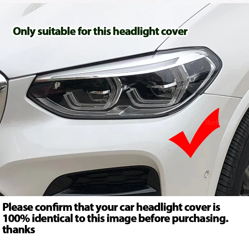 Крышка фары для BMW X3 X4 X3M X4M G01 G02 F97 F98 предварительно фейлифт 18-20 Прозрачный корпус