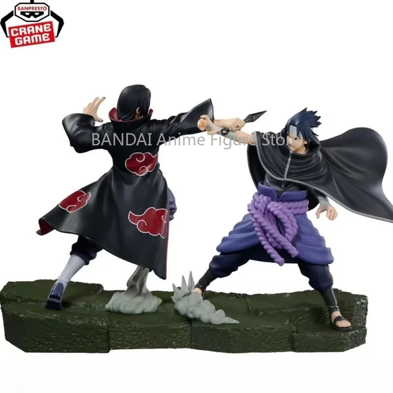 Фото В наличии: Оригинальная комбинированная боевая фигурка Bandai Banpresto по аниме Наруто: Шипуден - Учиха Итачи и Саске. Модель-игрушка. №2