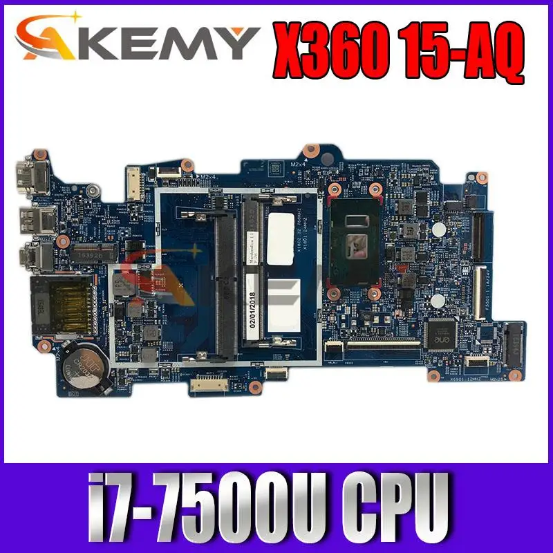 

For HP Envy X360 15-AQ M6-AQ Laptop Motherboard 858871-601 858871-001 15257-2N 448.07N07.002N i7-7500U CPU