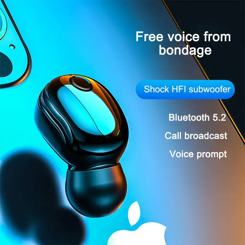 

Tws Earphones Call Function Mini In Ear Sports Headphone Stereo Voice Control Wireless Headset Power Display
