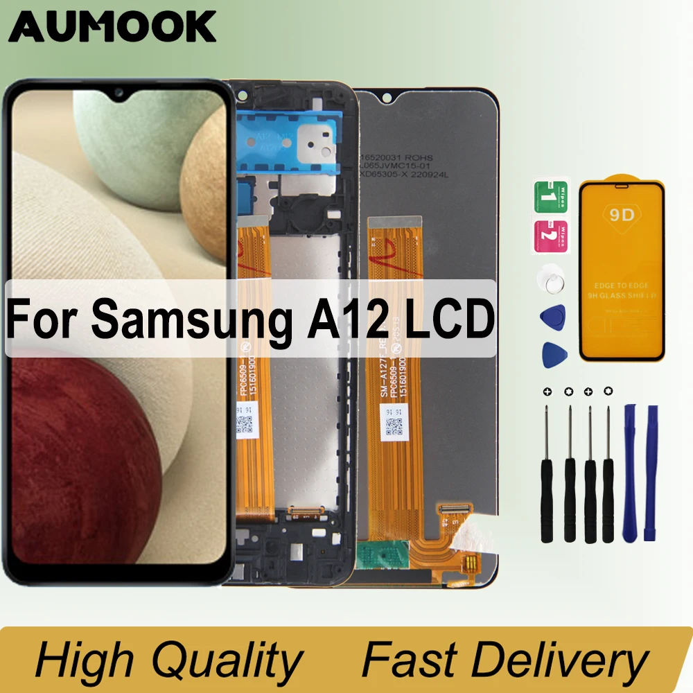 

6.5" Display For Samsung Galaxy A12 A125F A125F/DS LCD Touch Screen Digitizer Assembly Replacement Repair Parts For A125 LCD