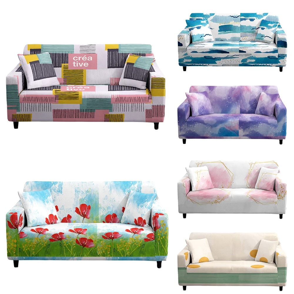 

Чехол для дивана эластичный с геометрическим принтом, 1/2/3/4