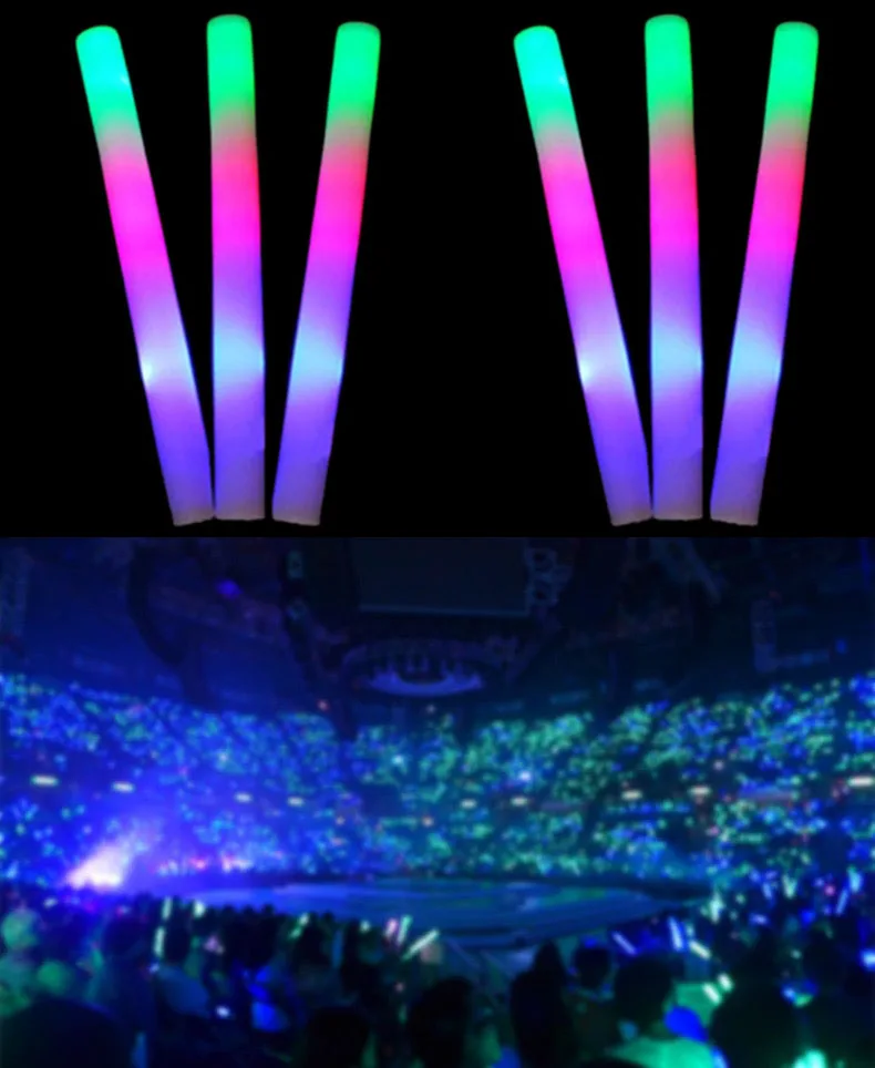 

10Pcs Concert Glowing Wand Popular LED Stick Toys Cheer Batons Boys Girls Party Props Novelty Gag Supplies Street Vendor Toy