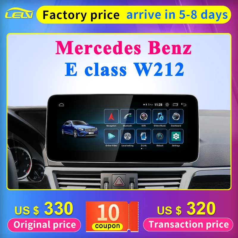 

Qualcomm 8 Core 10.25inch Android System Apple Carplay Car Video Player Navigation Multimedia For Mercedes Benz E Class W212