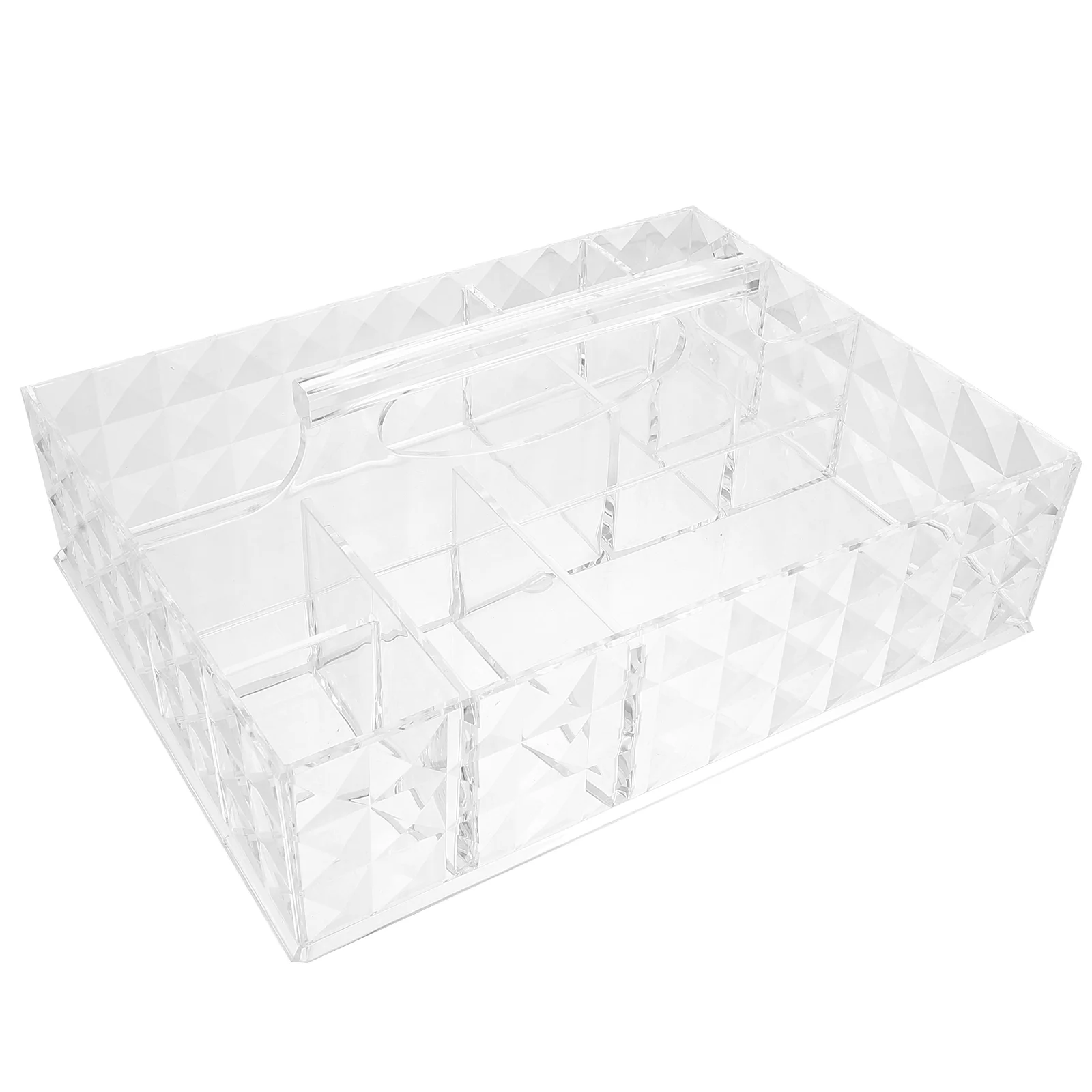 

1Pc Household Desktop Transparent Plastic Cosmetic Storage Box for Home