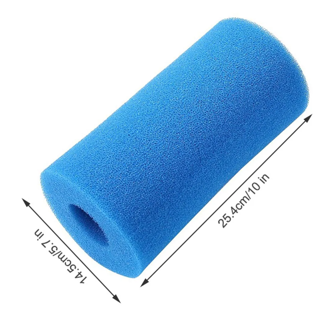 

For Intex Type B Filter Sponge Replcaement Reusable Sponge Blue Cartridge Filter Foam Swimming Pool Tool 14.5*4.5*25.4cm