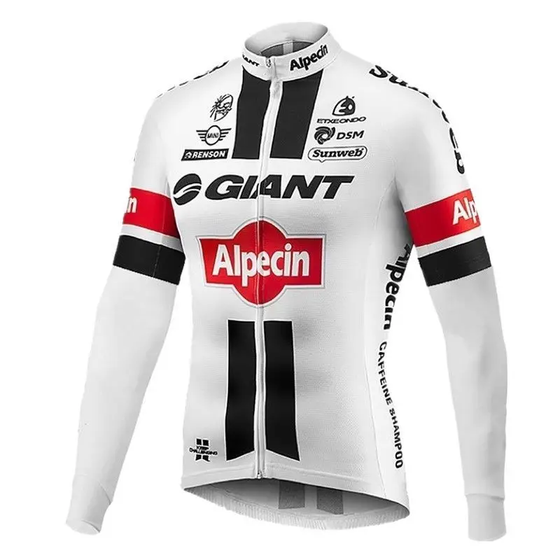 

Outdoor Sports Men's Cycling Wear Long-sleeved GIANT Black And White MTB Cycling Clothing Mountain Bike Road Bicycle Overalls