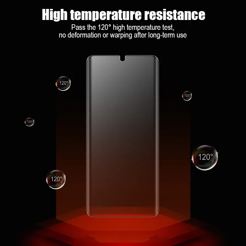 Phone Screen Glass Film Impact Resistant Curved Full Screen for Samsung Galaxy S21 Ultra Clear Anti-Fingerprint Phone Film