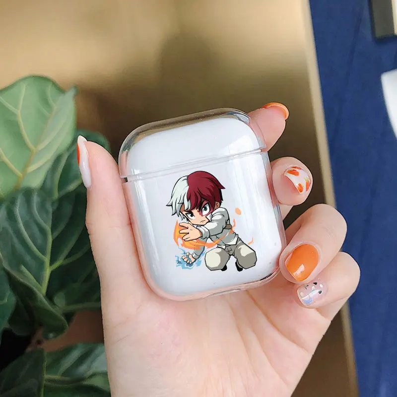 

Japanese Hipster Cool Cartoon Anime Clear Soft Silicone Apple Wireless Bluetooth Headphone Cover Suitable for AirPods 1 2 3 Pro