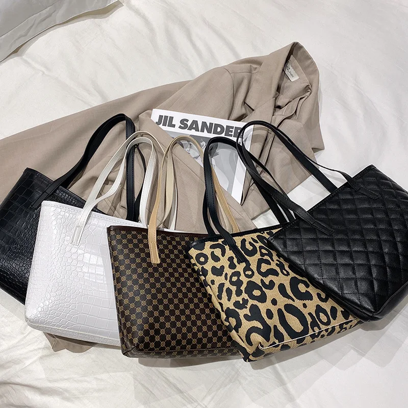 

Crocodile Grain Alar Package Joker Tote Bags Large Capacity Leopard Handbag Women Bag Shoulder Bags Women Bag