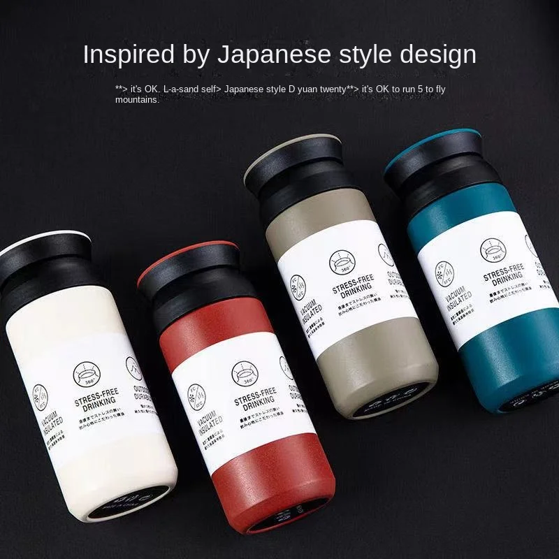 

Insulated Cup Simple Frosted Portable For Male And Female Students Compact 304 Stainless Steel Water Cup High Appearance Coffe