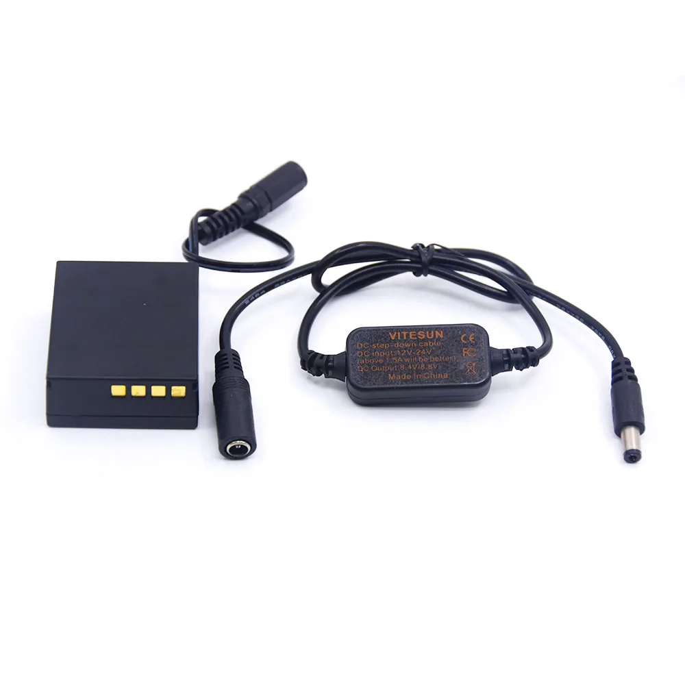Кабель адаптера питания Vitesun 12-24 В + манекен аккумулятора PS-BLH-1 BLH1 для камеры Olympus EM1