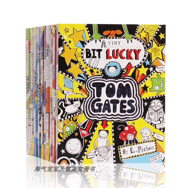 10Pieces/Lot Tom Gates Extra Special Box Comic Books Graffiti Genius Children's Bedtime Storybook Educational Handwriting Books