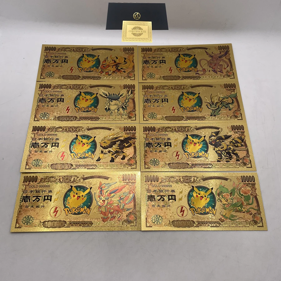 

Красивые Искусственные золотые банкноты в стиле аниме для классической коллекции памяти