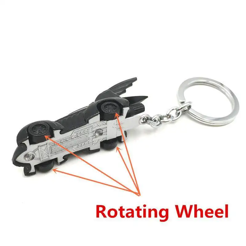 Темный рыцарь летучая мышь Бэтмобиль брелоки подарок Chaveiro автомобильный брелок