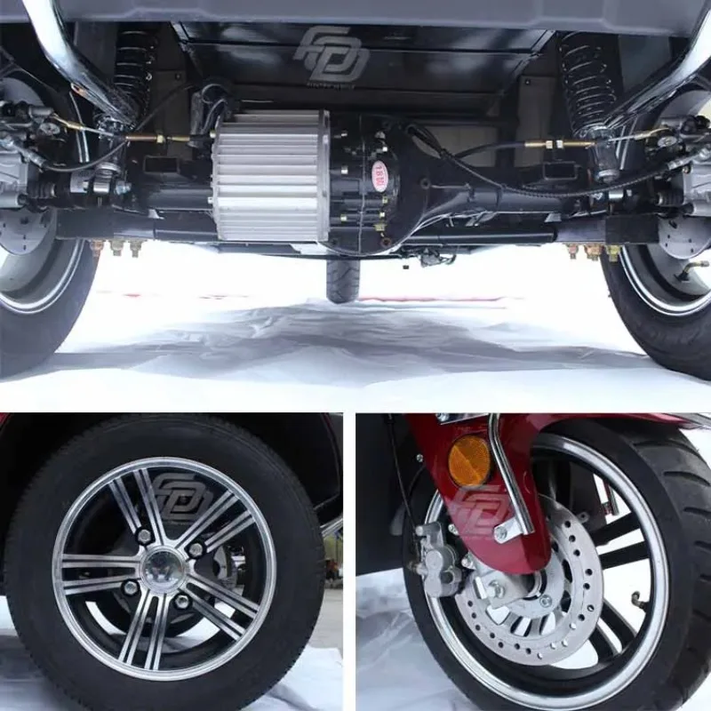 Полностью закрытые 3-колесные взрослые электрические трехколесные велосипеды EEC