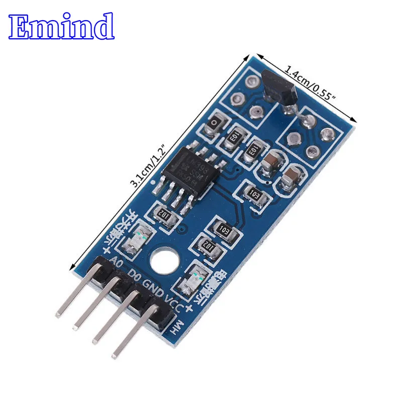 

3/5Pcs Hall sensor 3144E Single Open Circuit Step-Down Power Supply Module Motor Speed Measurement Module Counting Sensor