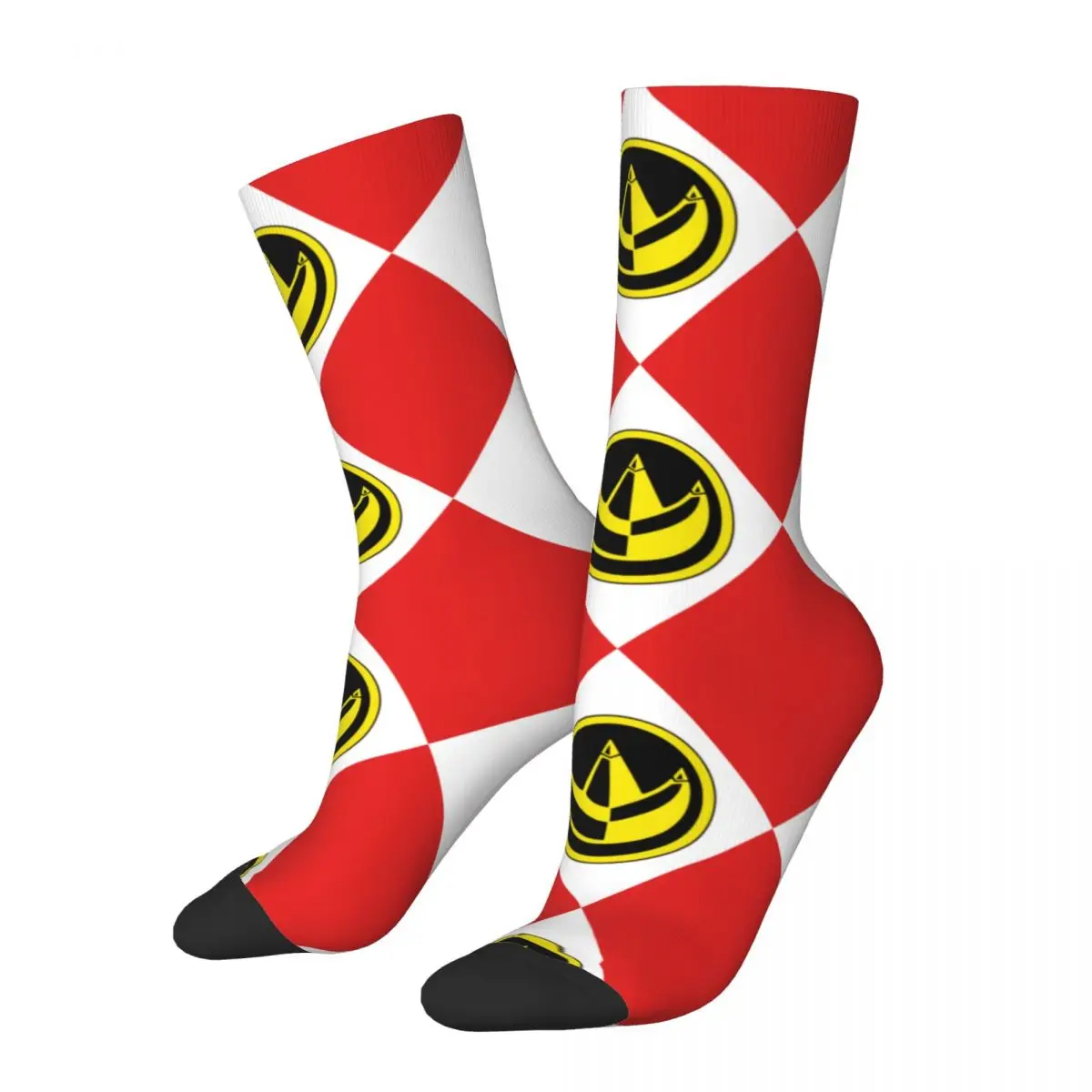 

MMPR зеленый рейнджер с монетой дизайнерские короткие носки товары для мужчин удобные носки с принтом