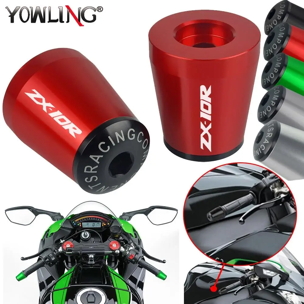 

Motorcycle 7/8" 22MM Handlebar Hand Grips Hand Bar Ends Cap For Kawasaki ZX-10R ZX10R ZX 10R SE Performance 2018 2019 2020 2021