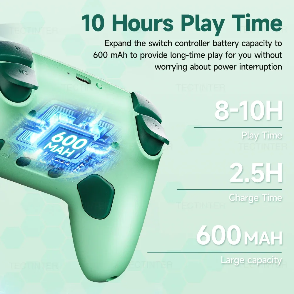 Беспроводной Bluetooth-контроллер RGB для Nintendo Switch/OLED/ Lite/ПК/Android Геймпад ПК Джойстик
