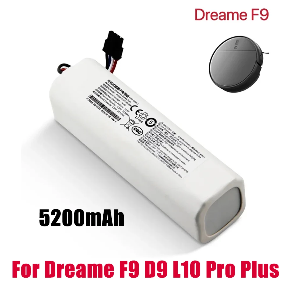 

Original 14.4V Robotic Vacuum Cleaner Replacement Battery For Dreame F9 D9 L10 Pro Plus RLS3 RLS5 RLS5L RLS5D Accessories Parts