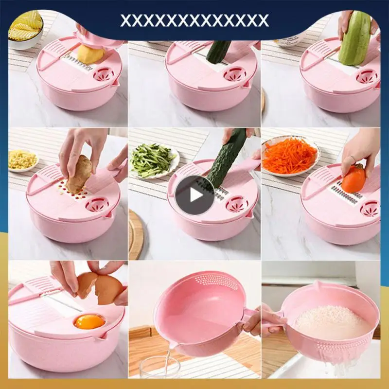 

1 комплект, круглая овощерезка из нержавеющей стали, с контейнером