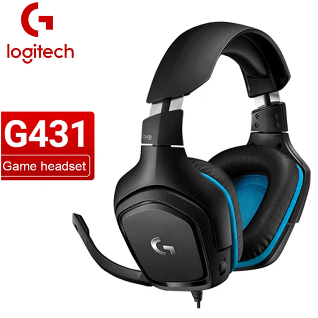 Logitech G431 Wired Gaming Headset with Mic 7.1 Surround Sound 1