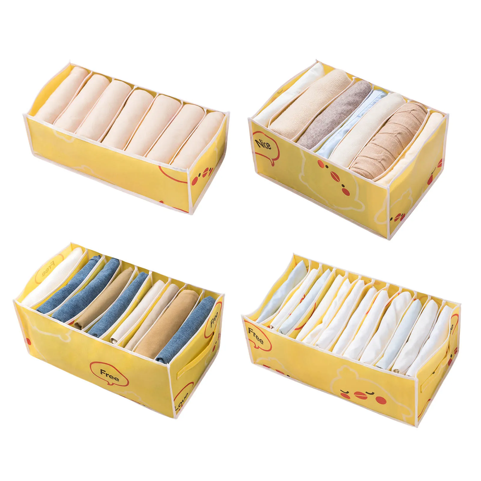 

Multi-size Wardrobe Clothes Organizer Foldable Fabric Drawer Organizer Storage Bags For Clothes Jeans Pants Sweater