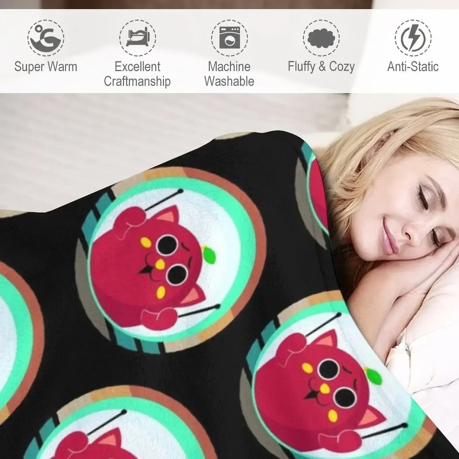 Nyango Star Apple Cat талисман барабанщик Япония пледы одеяла и красивые теплые зимние для