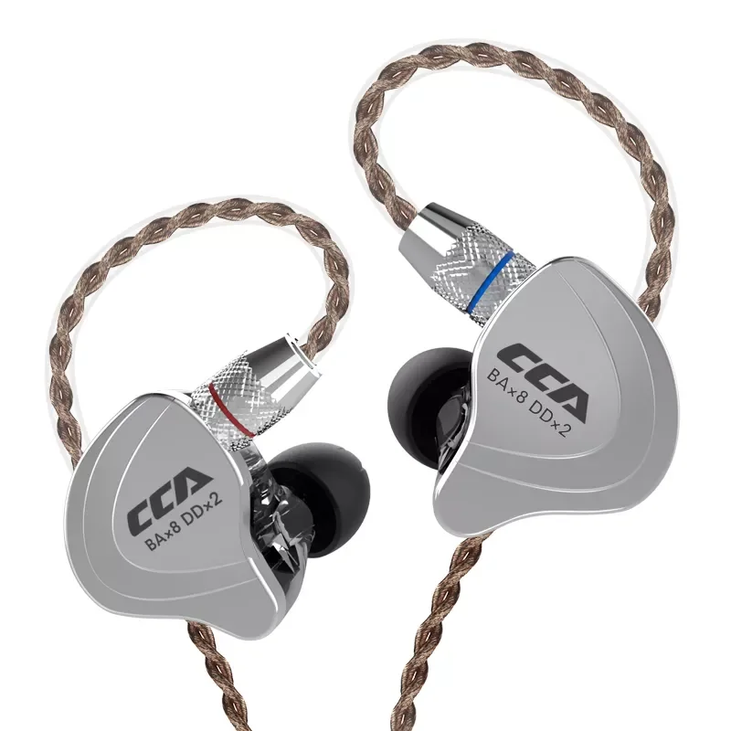 

CCA C10 4BA+1DD Hybrid In Ear Earphone Hifi Running Sports Earphone 10 Drive Unit DJ Headset Noise Cancelling