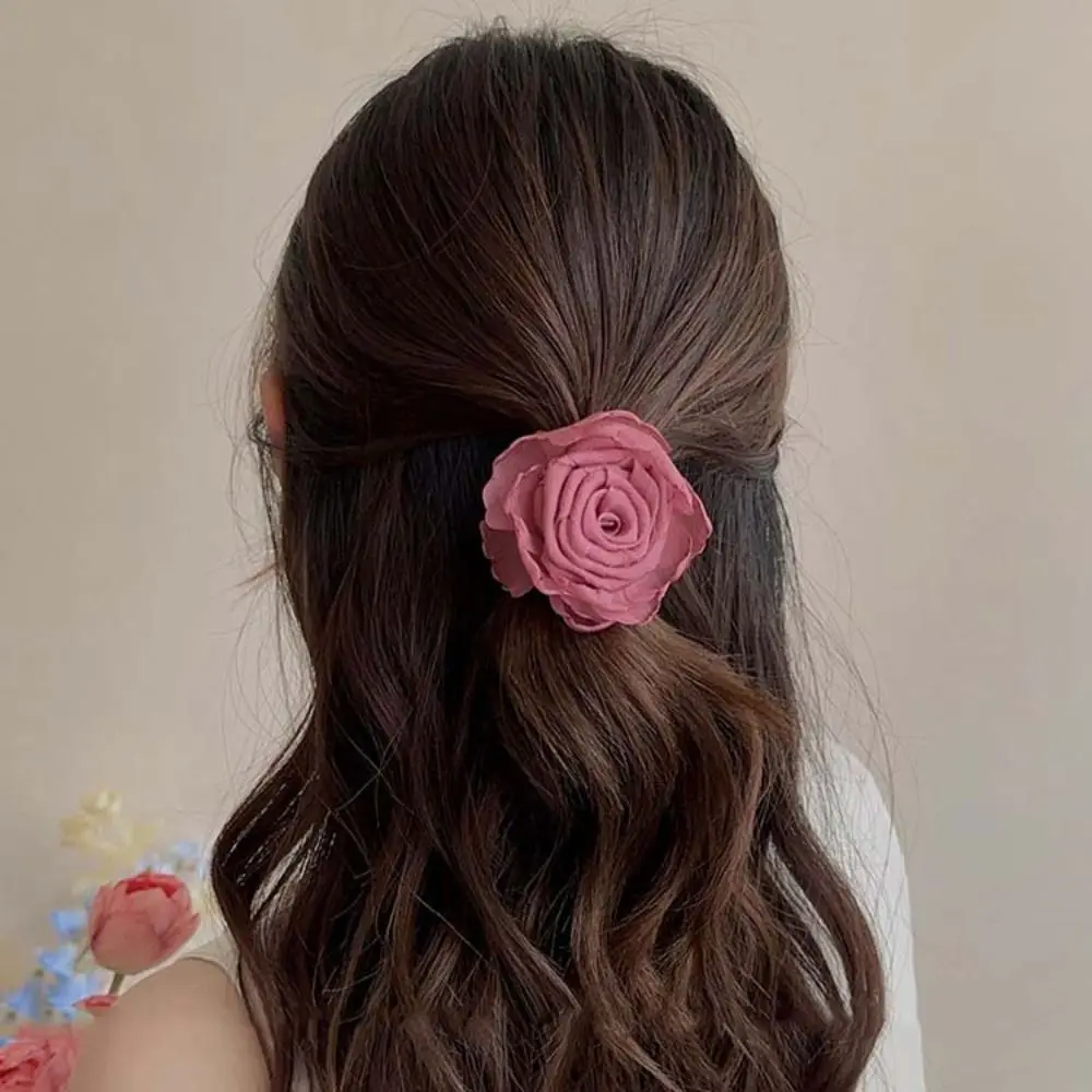 Новый китайский стиль ретро роза коготь для волос модный дизайн эластичная