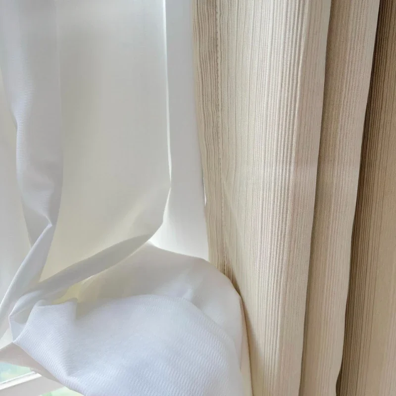 Цвет чая с молоком японская занавеска в стиле ваби-саби простая скандинавском