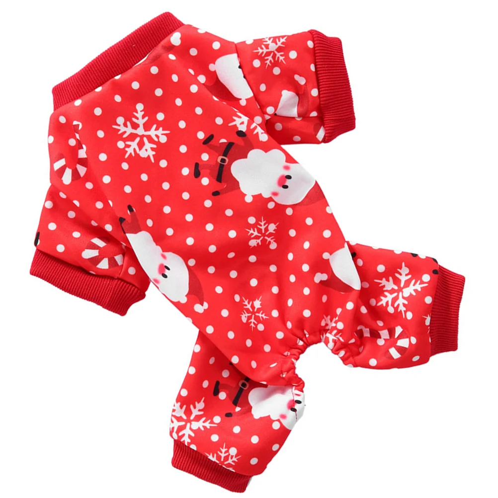 

Clothes Dog Pet Christmas Puppycostume Warm Dogs Holiday Apparel Coat Outfit Shirt Xmas Funnyjumpsuits Party Pajamas Fuzzy