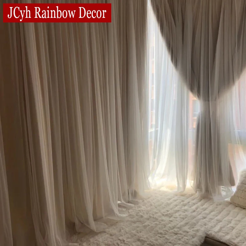 

Japanese Romantic Blackout Curtain For Living Room Girls Bedroom Blackout Curtains For Window Curtains Party Tulle Drapes Panels