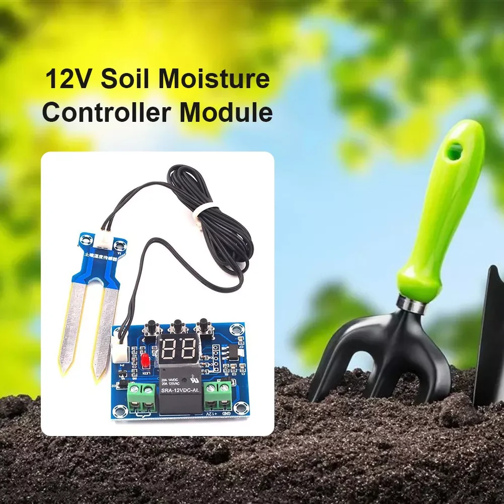 

Soil Humidity Sensor Controller Irrigation System Automatic Watering Module Soil Moisture Sensor Digital Display Hygrometer